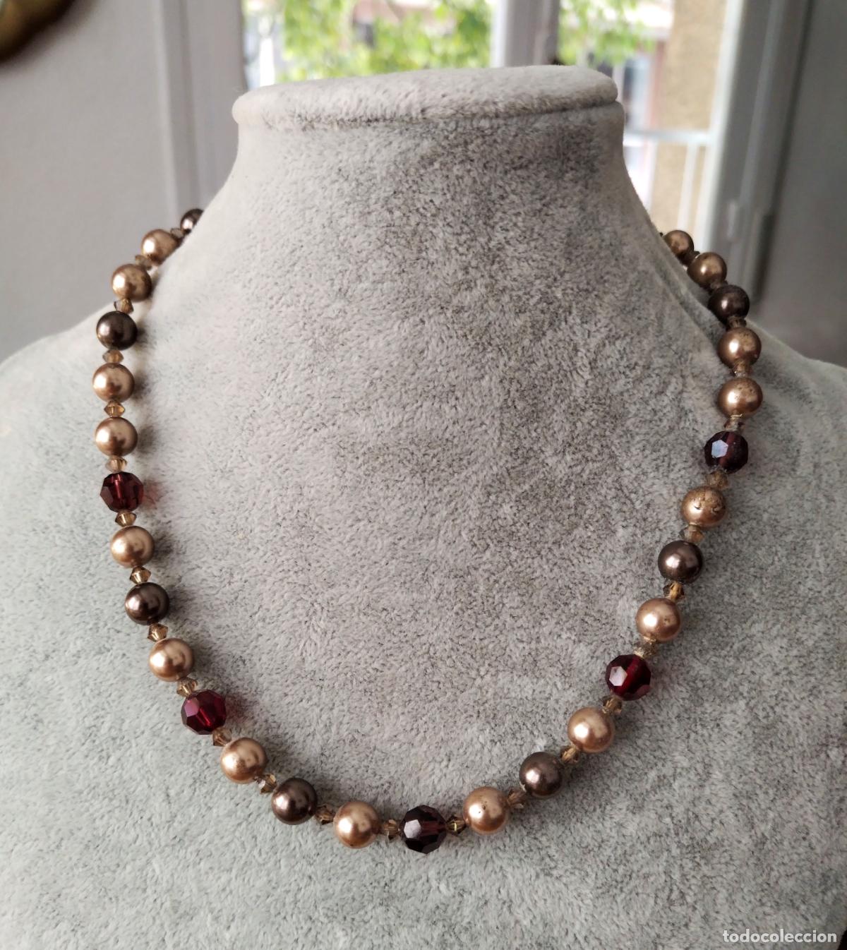 Joyeria: Collar de perlas y cristal. Bisuter&iacute;a. - Foto 4