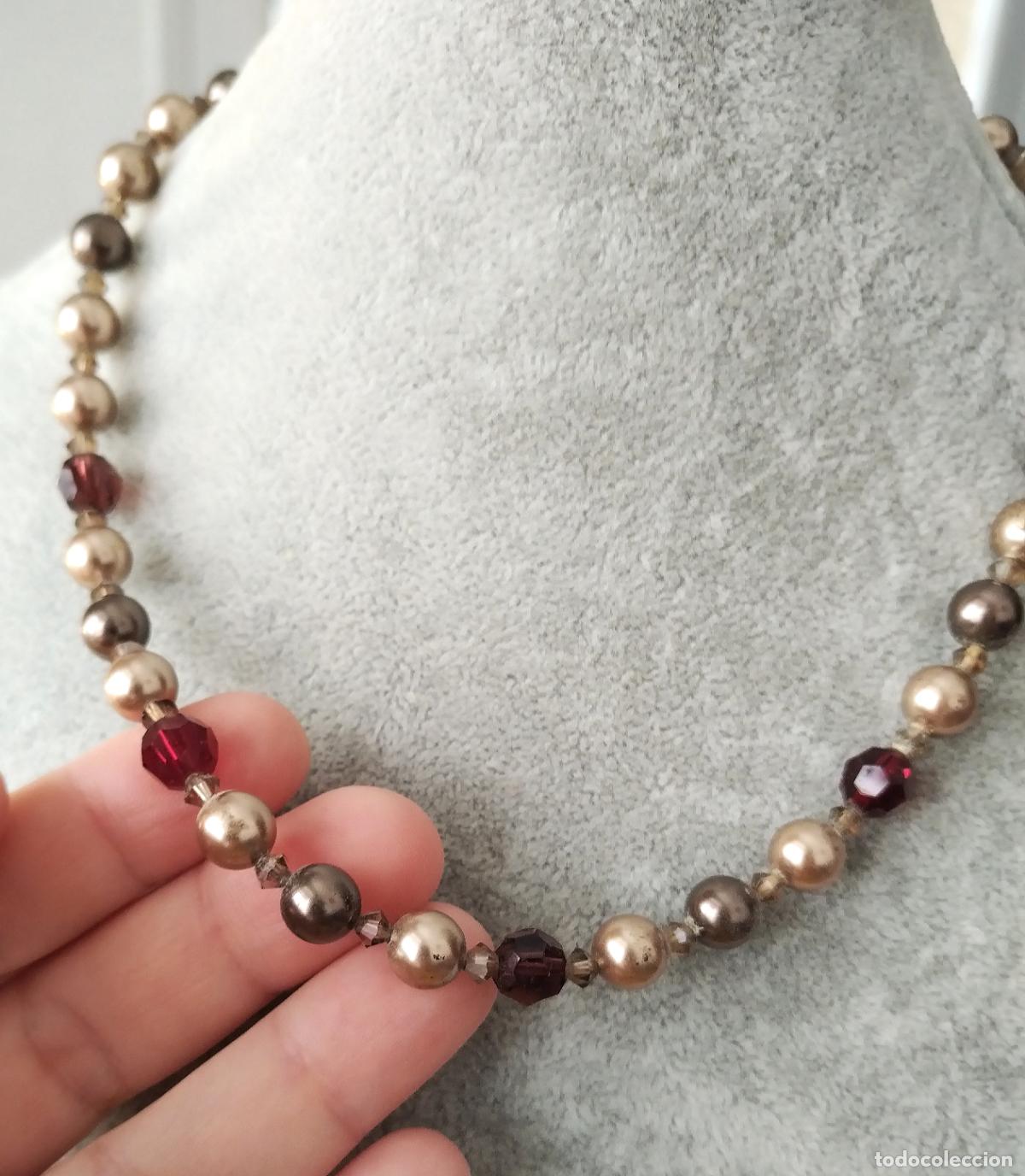 Joyeria: Collar de perlas y cristal. Bisuter&iacute;a. - Foto 5