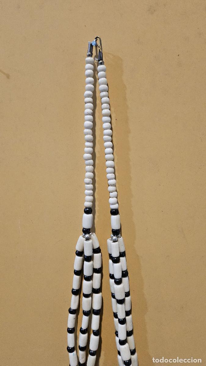 Joyeria: collar en hueso antiguo - Foto 3