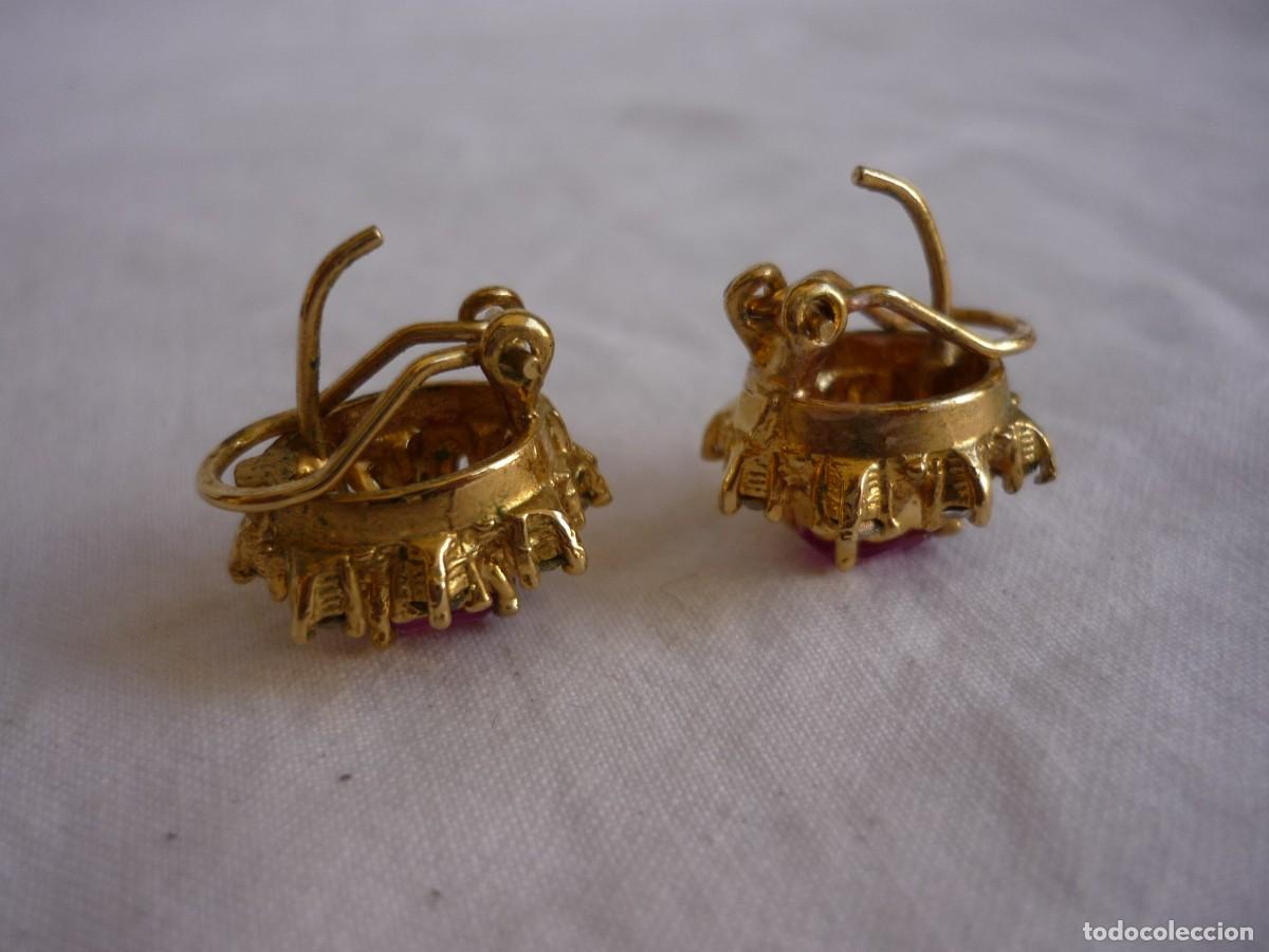 Joyeria: Pendientes en metal dorado y pedrer&iacute;a - Foto 6