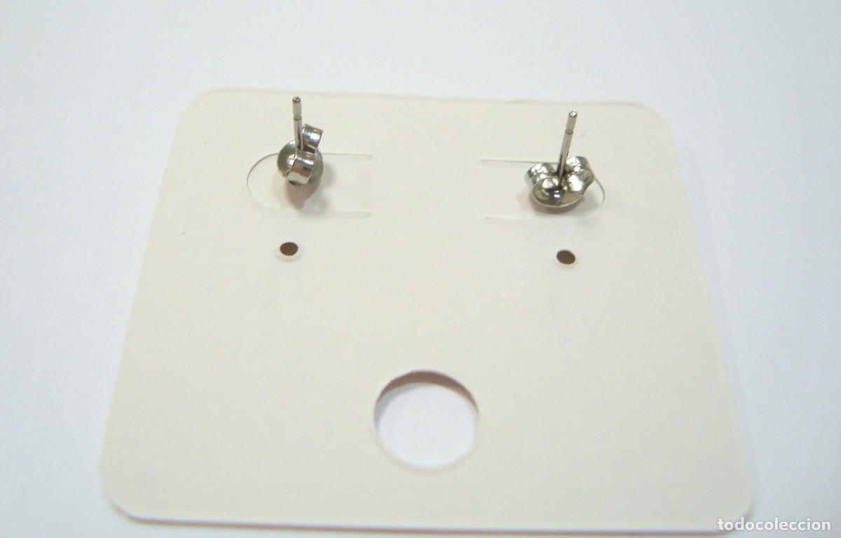 Joyeria: Pendientes greca de acero, di&aacute;metro 1 cm, Nuevos - Foto 2