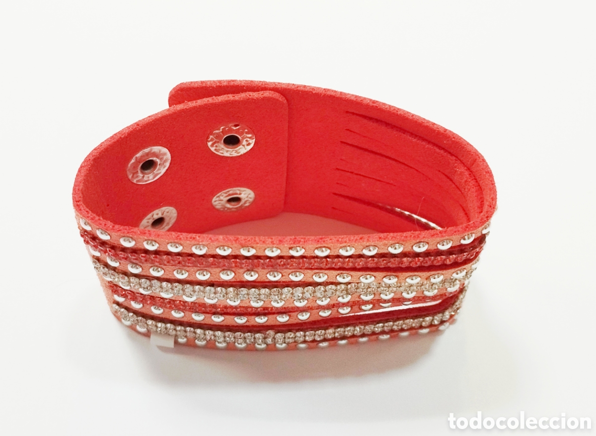 Joyeria: Pulsera color naranja con strass, A&ntilde;o 2000, Nueva - Foto 2
