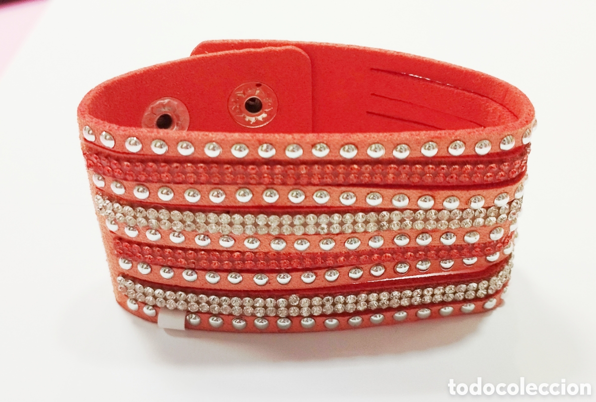 Joyeria: Pulsera color naranja con strass, A&ntilde;o 2000, Nueva - Foto 1