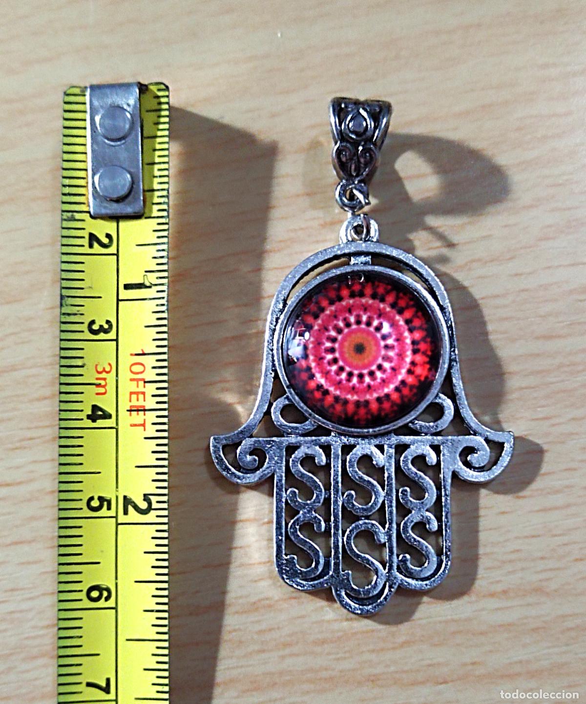 Joyeria: Colgante plateado con mano de F&aacute;tima. - Foto 2
