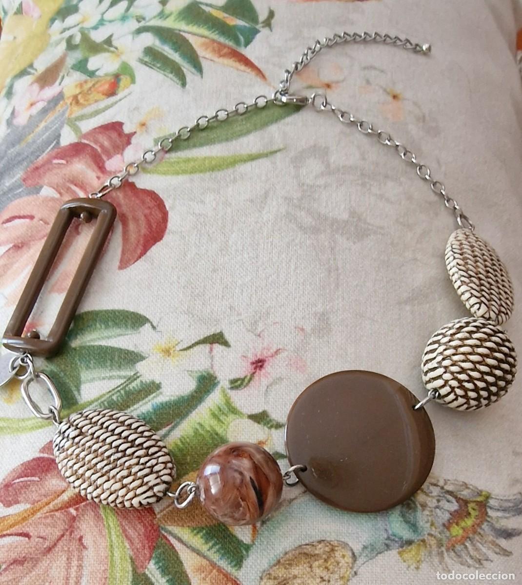 Joyeria: gargantilla con piedra y abaloris en resina - Foto 1