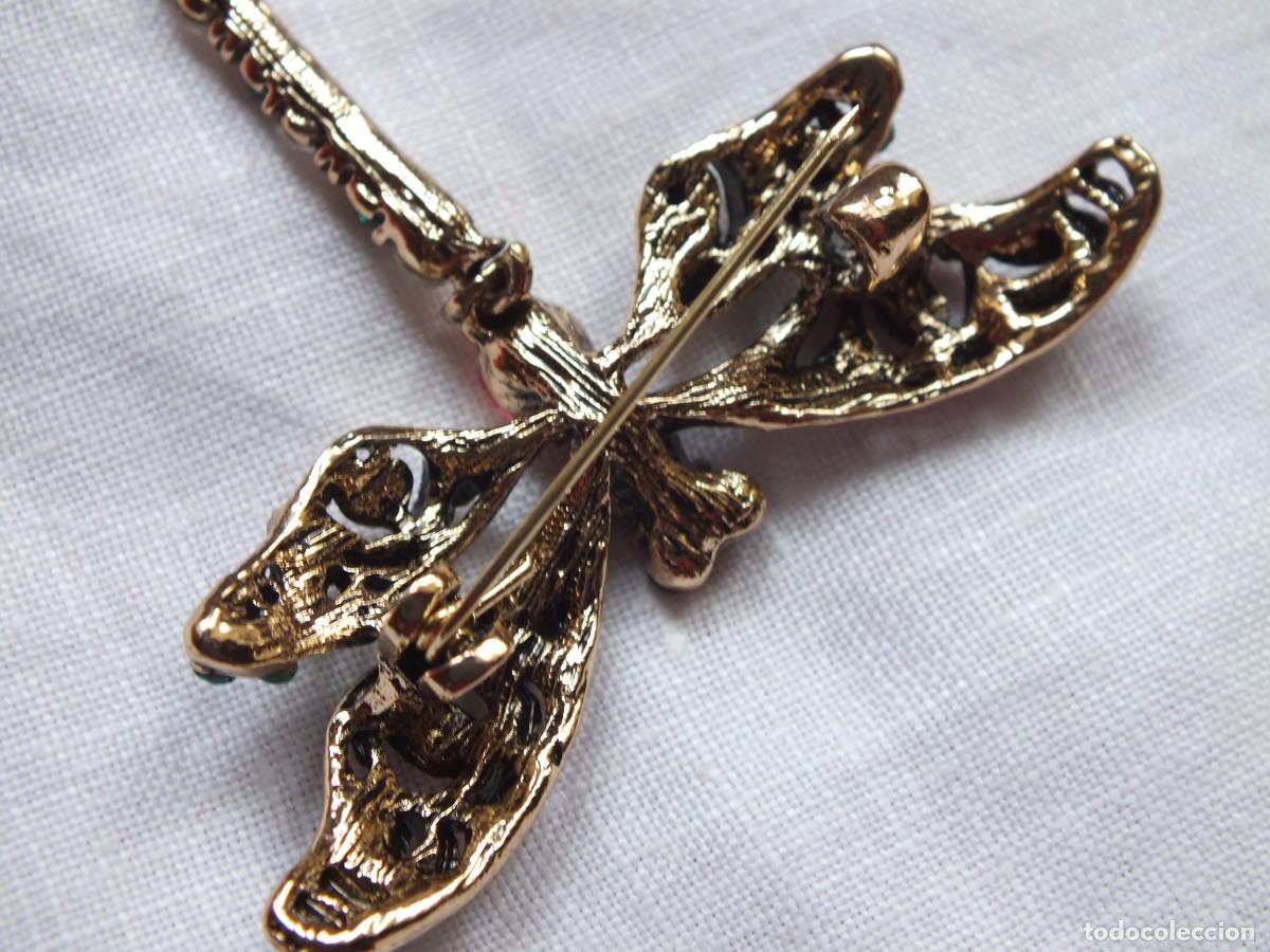 Joyeria: BROCHE O ALFILER LIBELULA CON PEDRER&Iacute;A - Foto 8