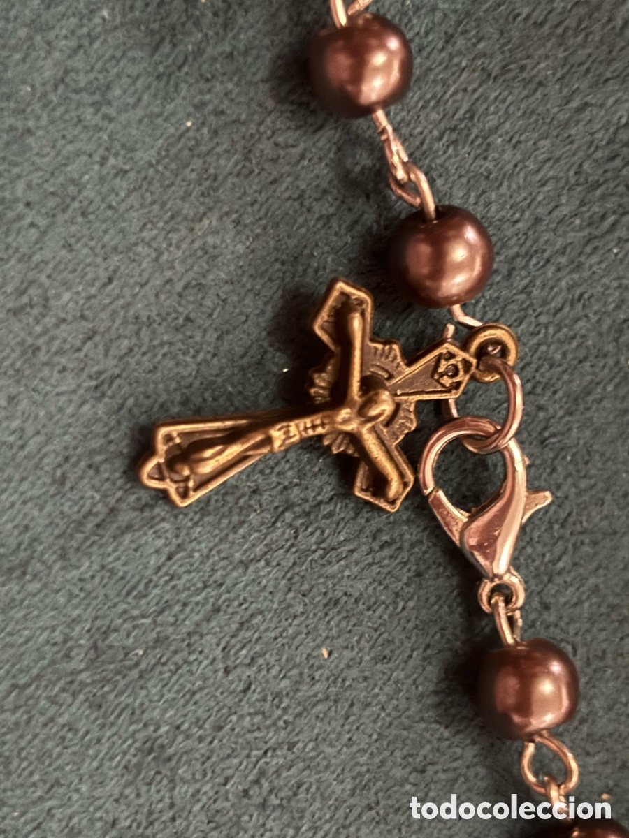 Joyeria: Pulsera plateada religiosa con cruz - Foto 2