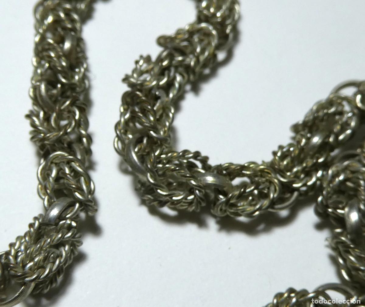 Joyeria: Vieja cadena plateada .- - Foto 2