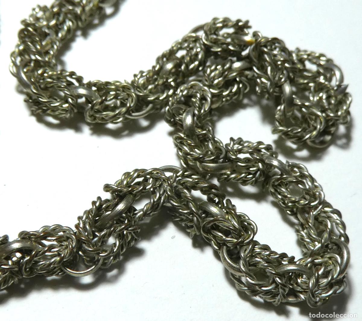 Joyeria: Vieja cadena plateada .- - Foto 3