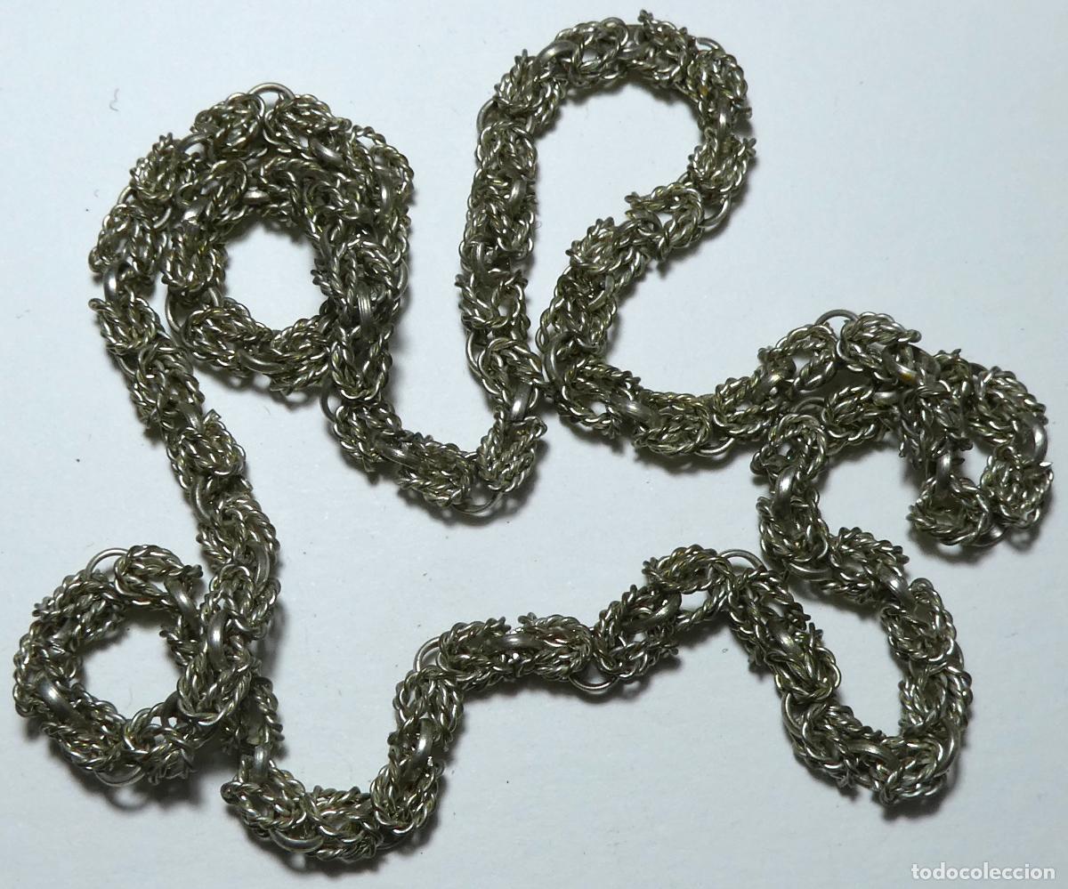 Joyeria: Vieja cadena plateada .- - Foto 1