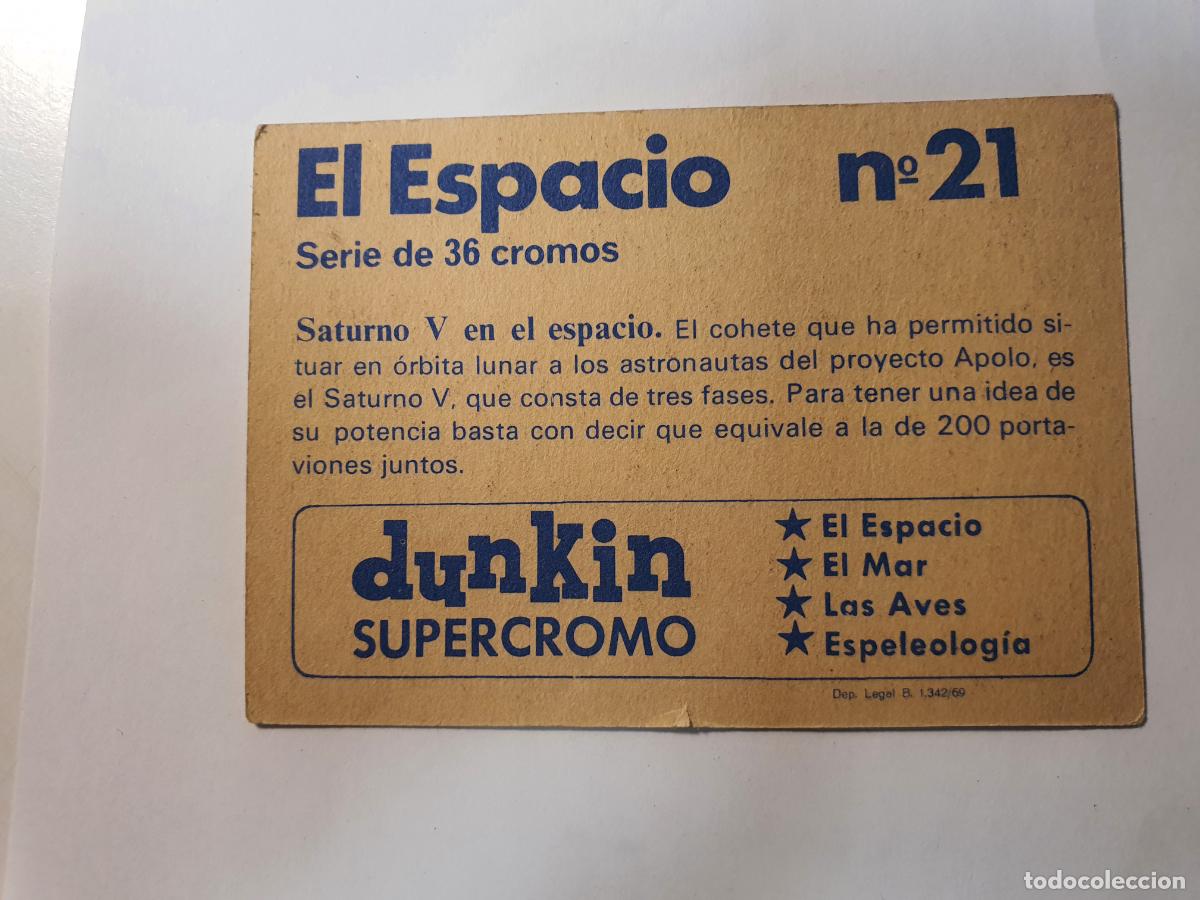 Joyeria: CROMO DUNKIN SUPERCROMO -- EL ESPACIO -- N&ordm; 21 - Foto 2