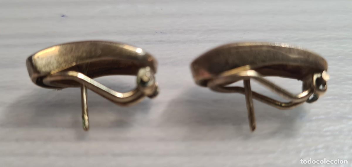 Joyeria: Pendientes dorados antiguos - Foto 2