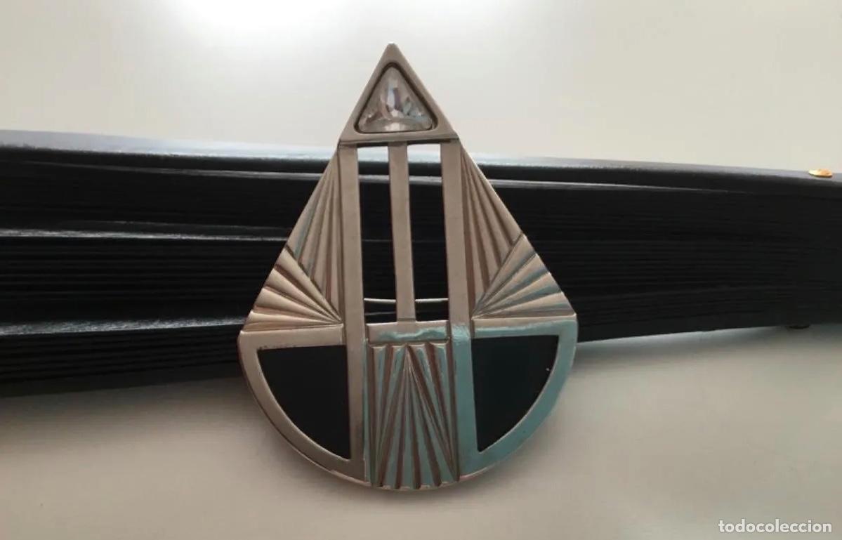 Joyeria: BROCHE ESTILO ART DECO CON CRISTAL TRIANGULAR - Foto 2