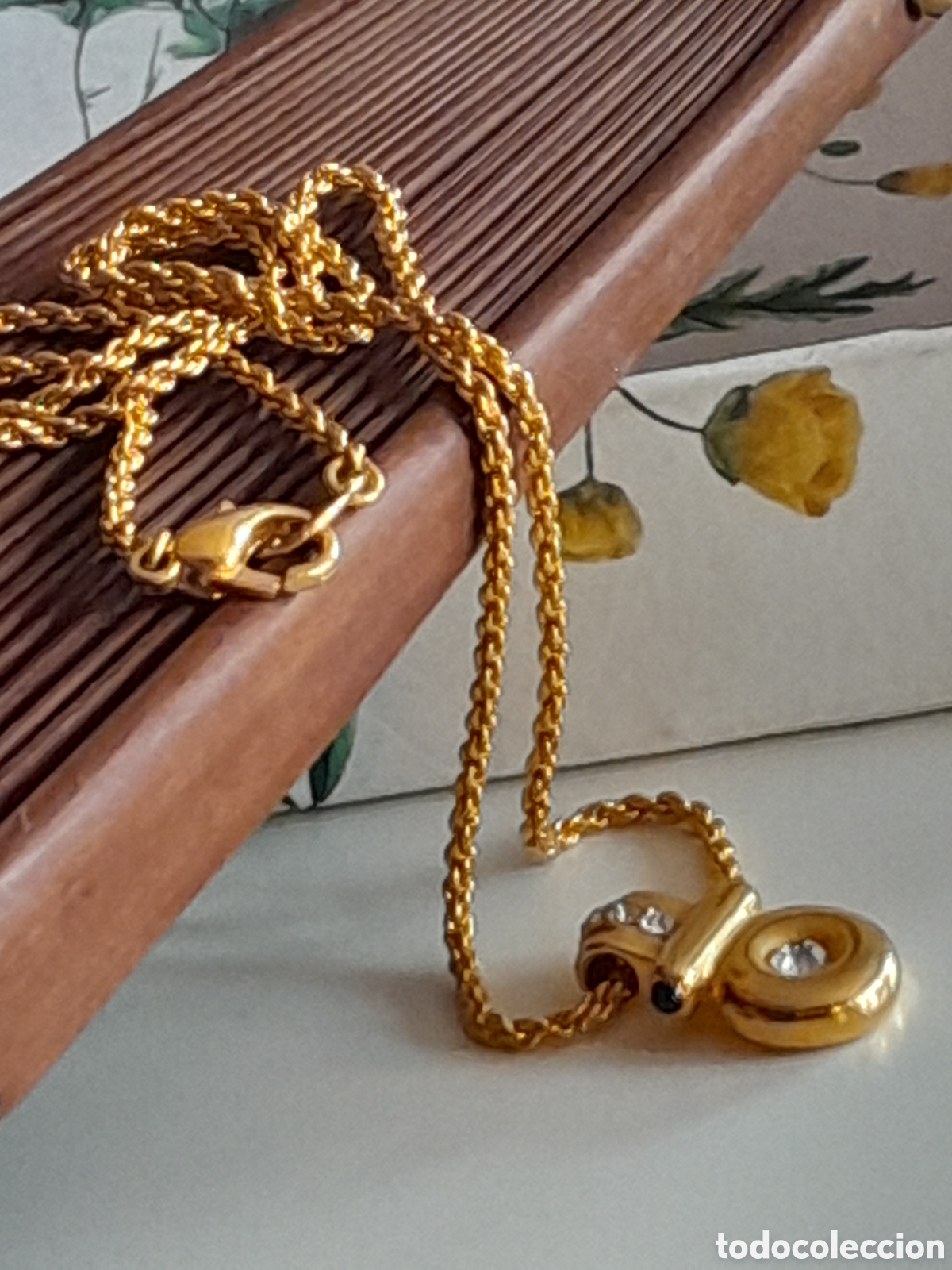 Joyeria: GARGANTILLA CHAPADA CON CABUZON.LATERAL Y CRISTAL - Foto 3
