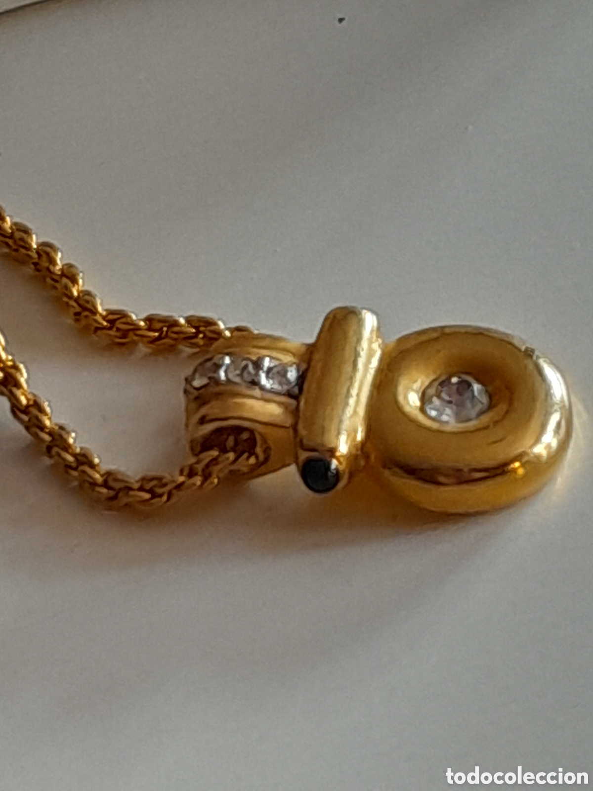 Joyeria: GARGANTILLA CHAPADA CON CABUZON.LATERAL Y CRISTAL - Foto 4
