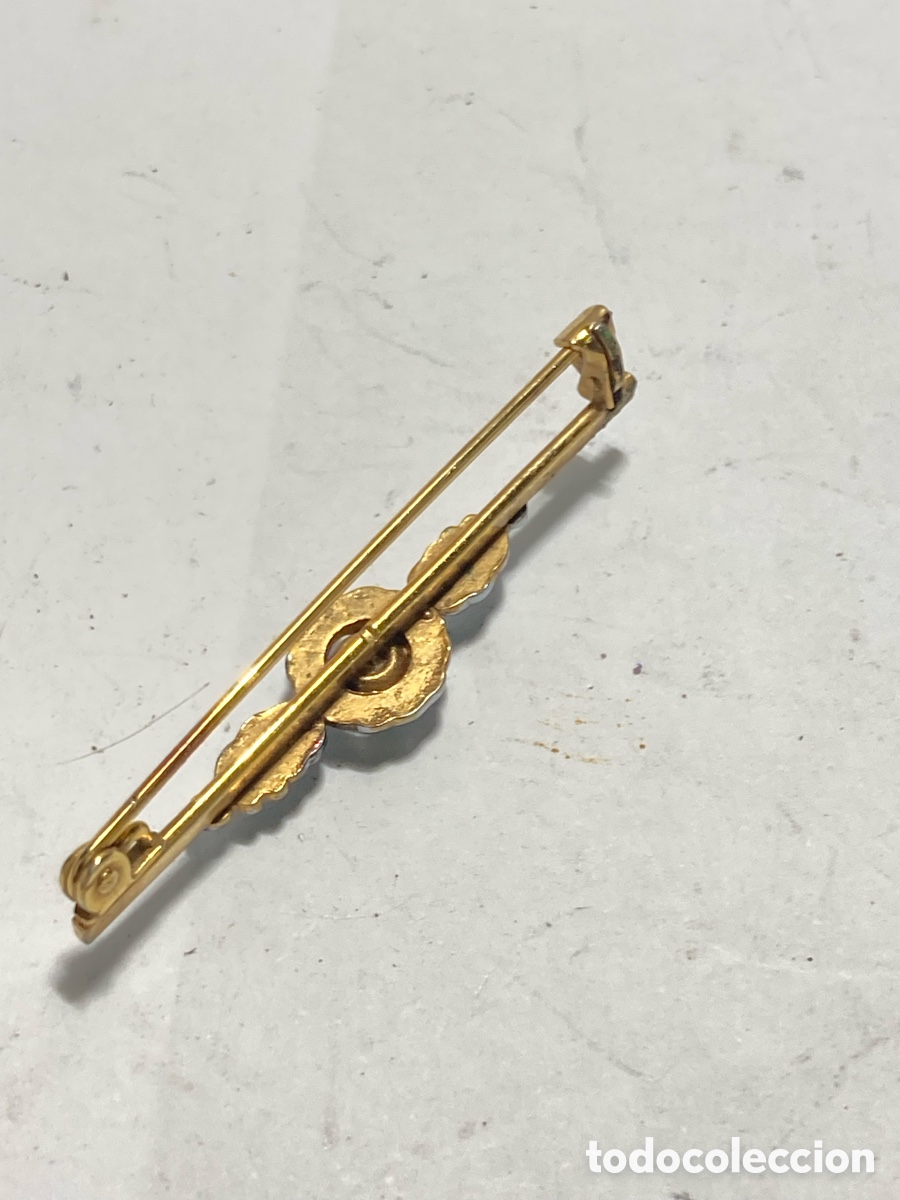 Joyeria: Broche vintage Chapado oro B-168 - Foto 3