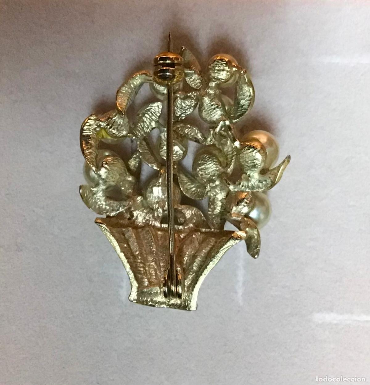 Joyeria: BROCHE DORADO Y PERLAS - Foto 2