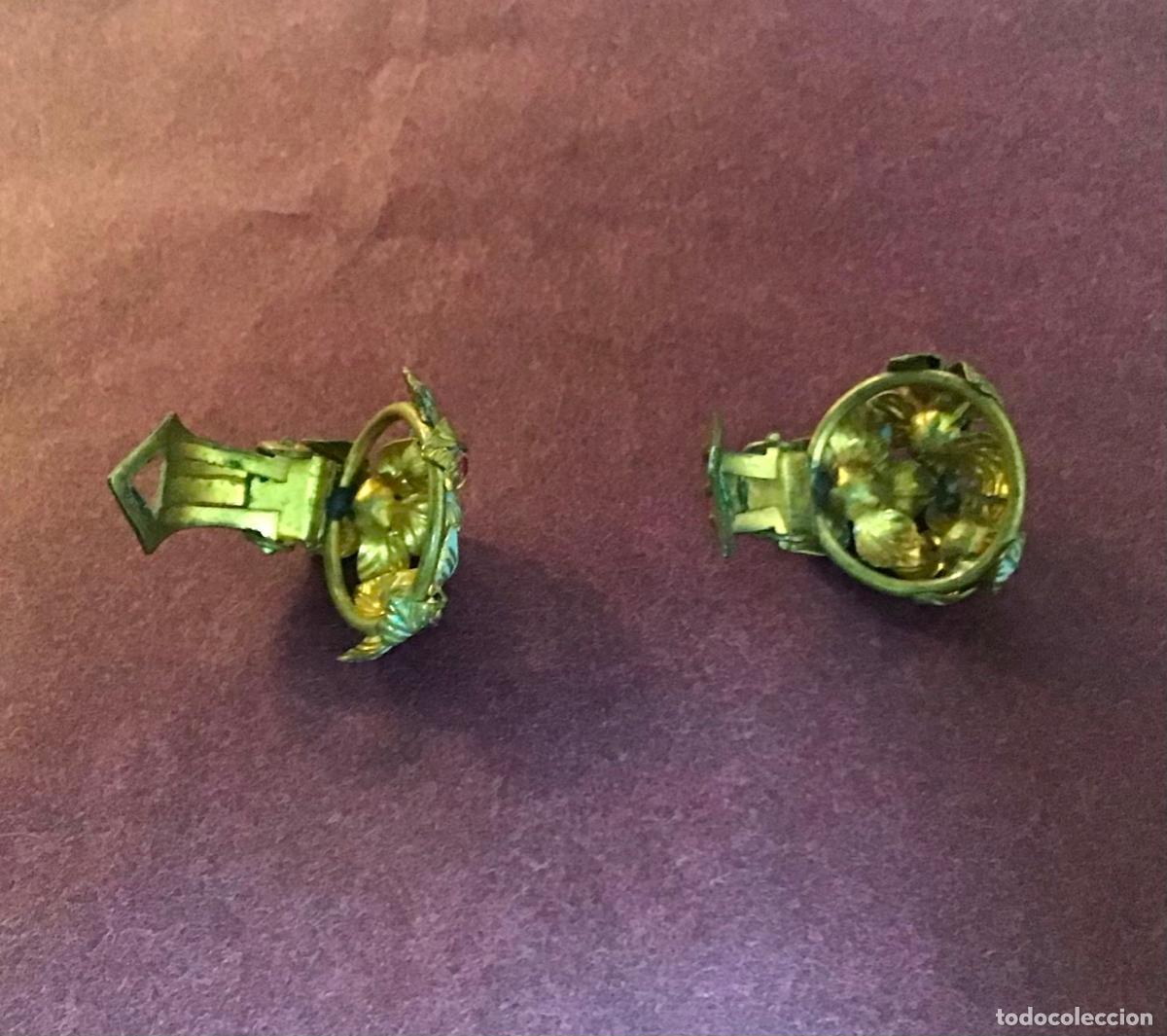 Joyeria: PENDIENTES DORADOS,ESMALTE Y CRISTAL - Foto 2