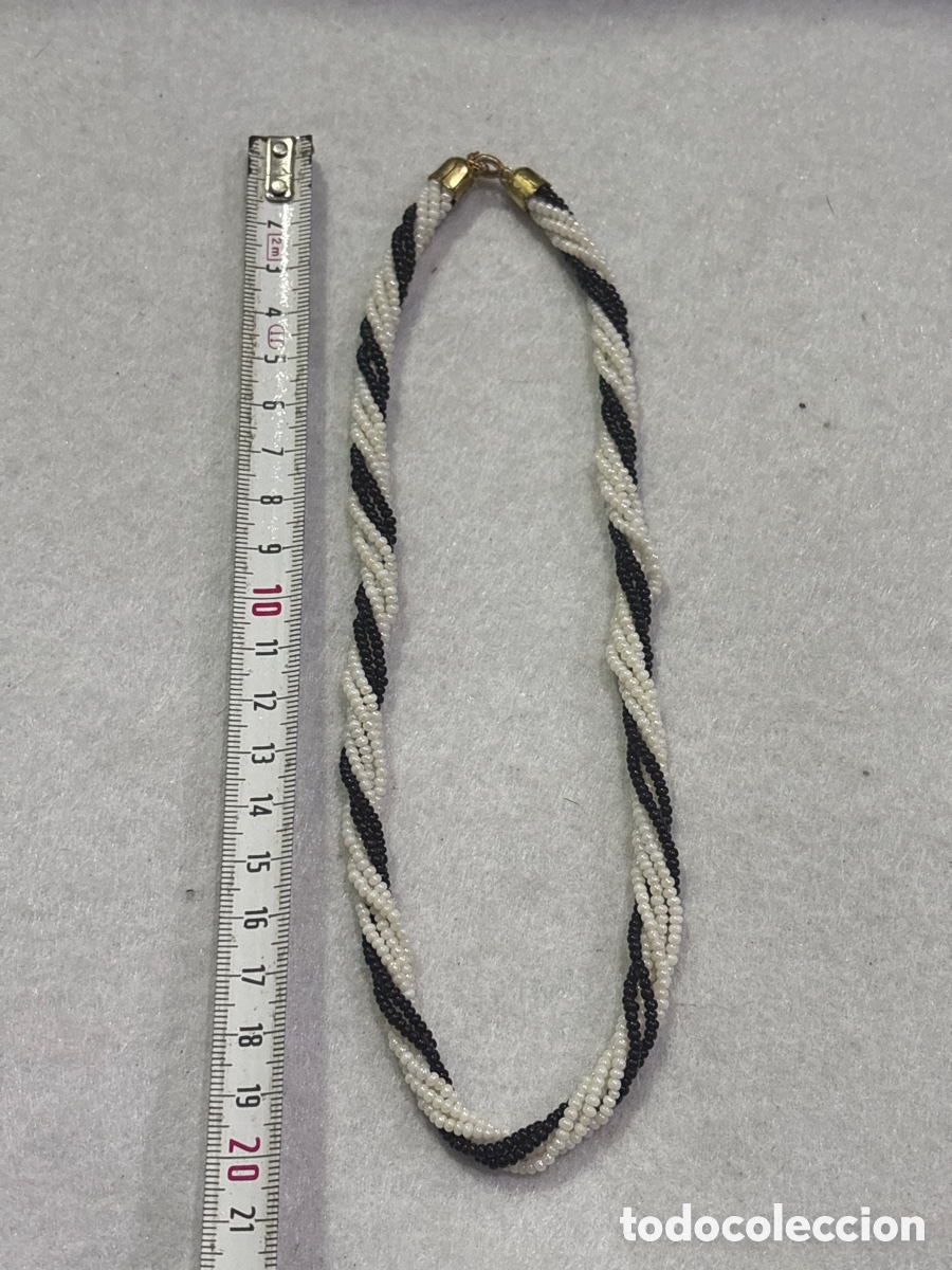 Joyeria: Collar trenzado con abalorios (L126) - Foto 2