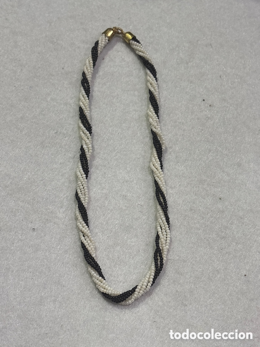 Joyeria: Collar trenzado con abalorios (L126) - Foto 1