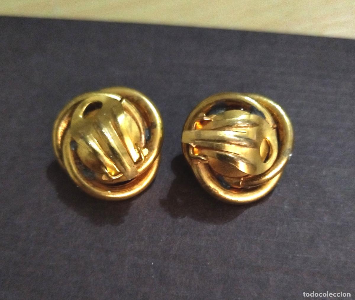 Joyeria: Pendientes vintage de perla, cierre de clip. - Foto 3