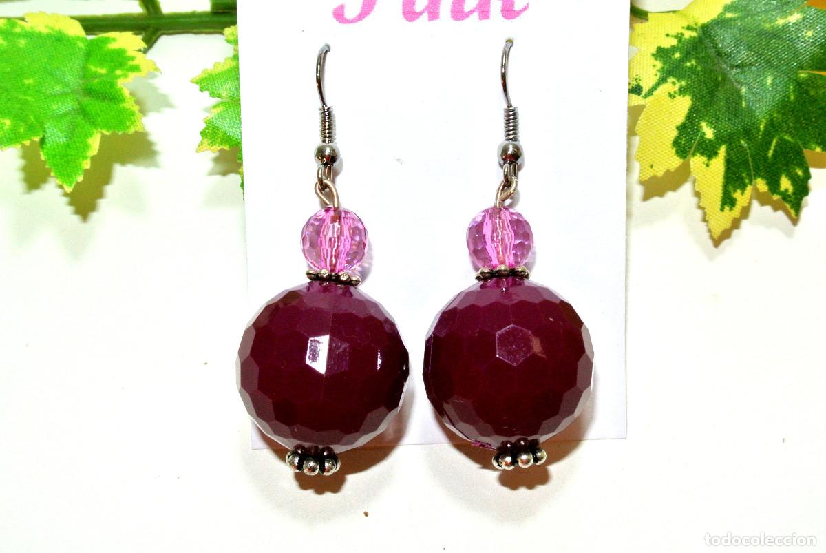 Joyeria: Pendientes color uva, A&ntilde;o 2000, Nuevos - Foto 1