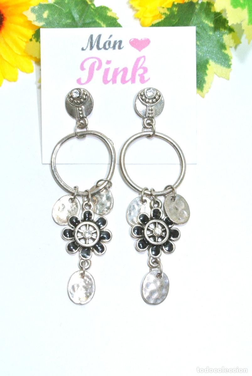 Joyeria: Pendientes largos color plata, A&ntilde;o 2000, Nuevos - Foto 1