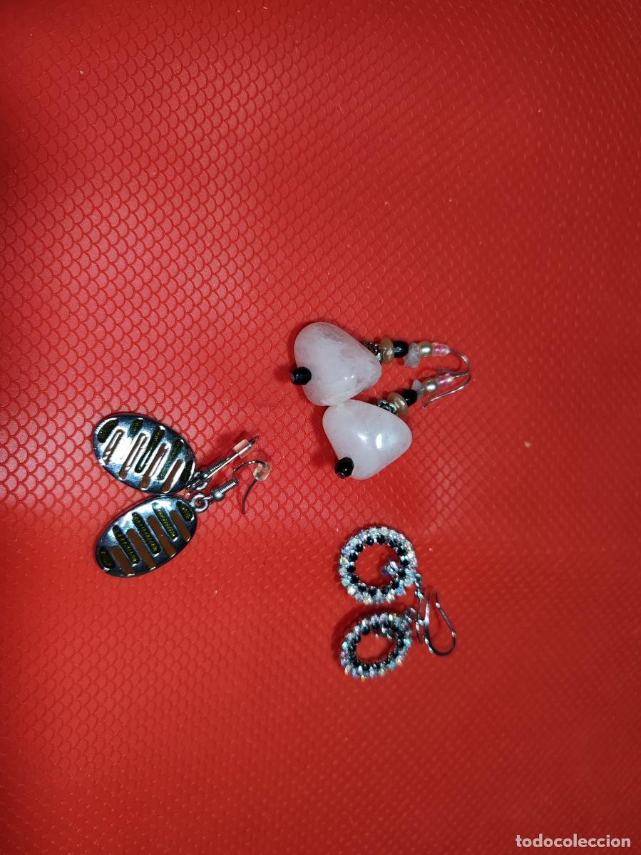 Joyeria: LOTE DE TRES PARES DE PENDIENTES - Foto 1