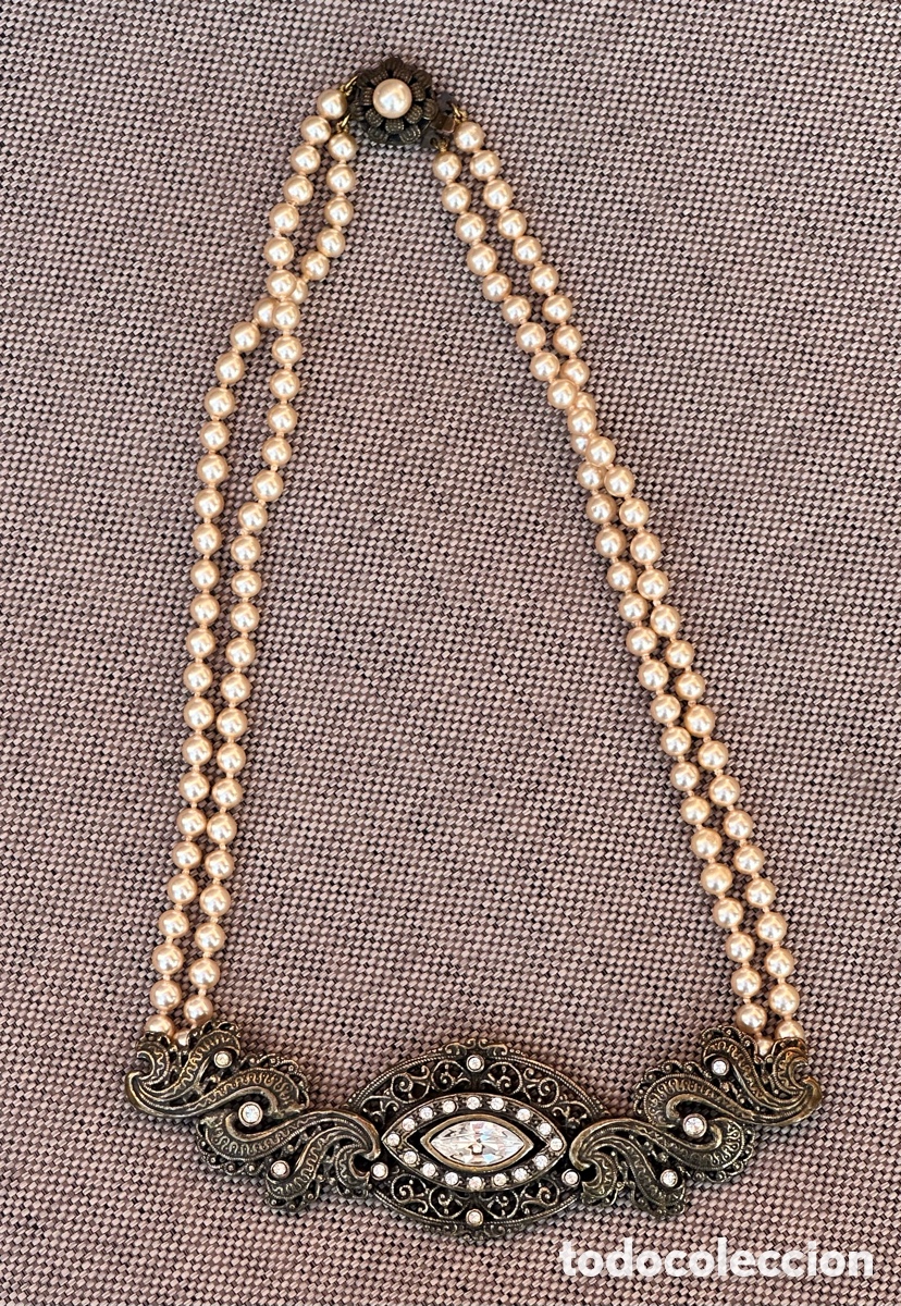 Joyeria: Collar perlas bisuter&iacute;a antigua - Foto 2