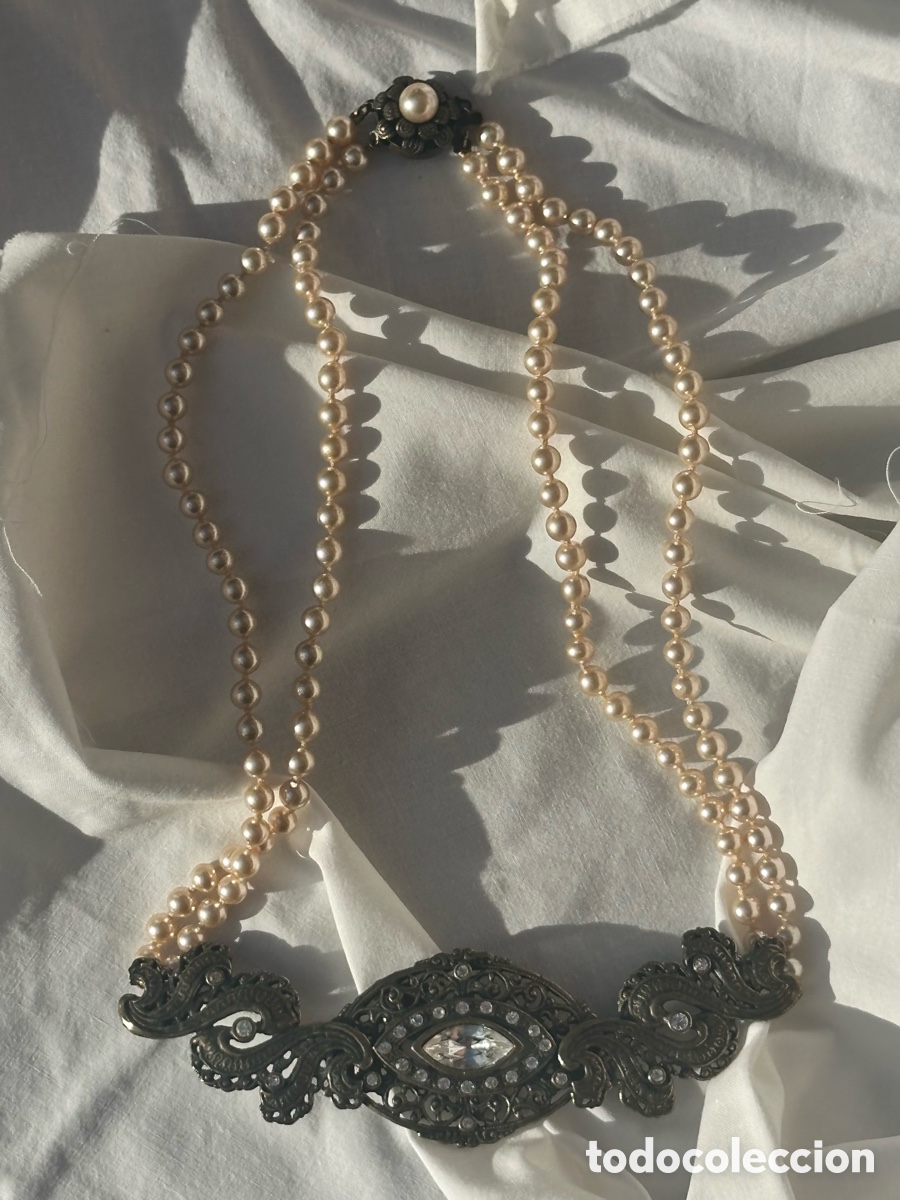 Joyeria: Collar perlas bisuter&iacute;a antigua - Foto 4