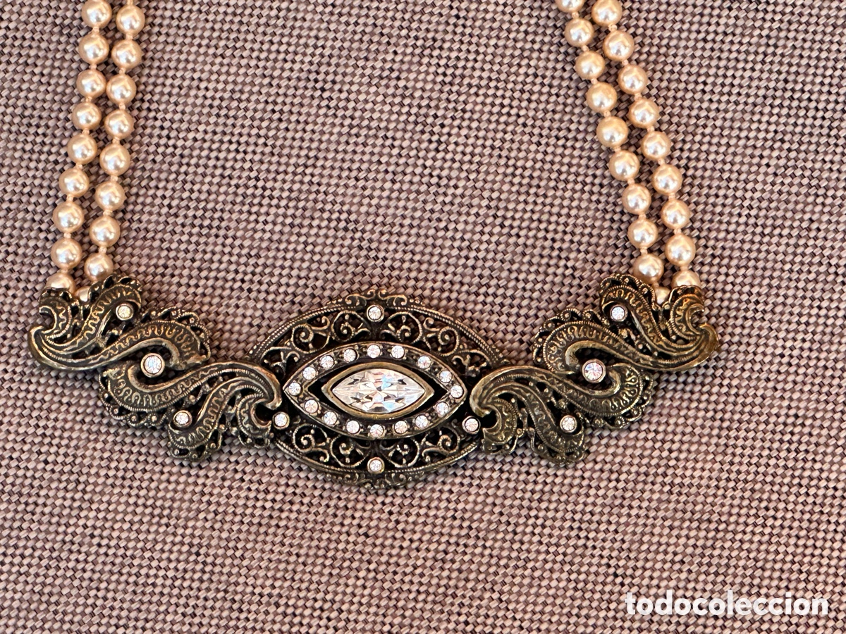 Joyeria: Collar perlas bisuter&iacute;a antigua - Foto 1