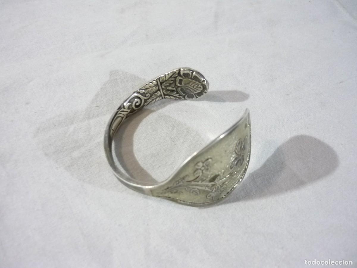 Joyeria: Cuchara de alpaca transformada en pulsera - Foto 2