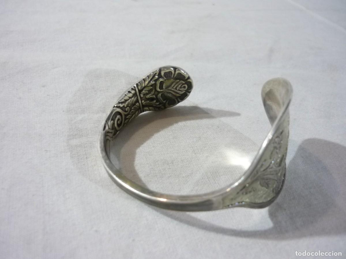 Joyeria: Cuchara de alpaca transformada en pulsera - Foto 3