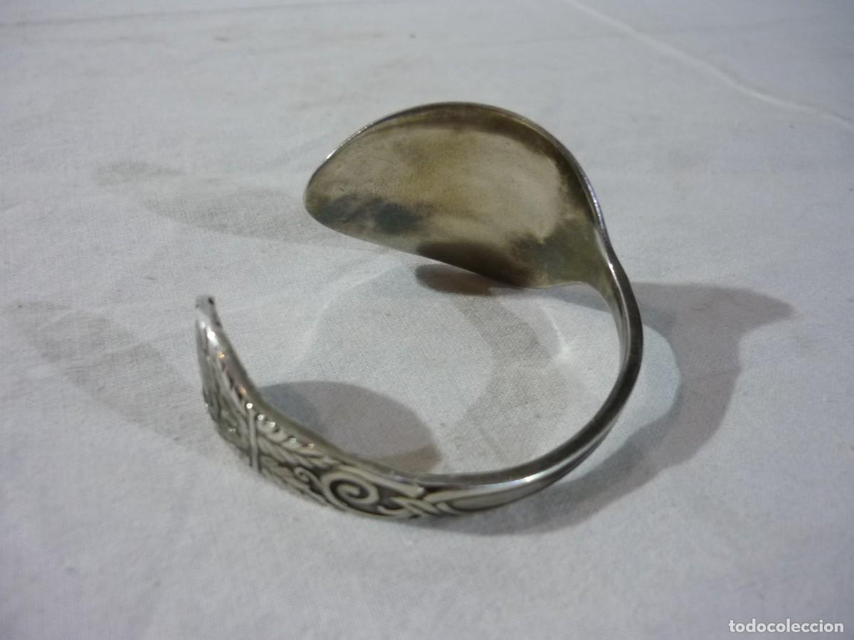 Joyeria: Cuchara de alpaca transformada en pulsera - Foto 4