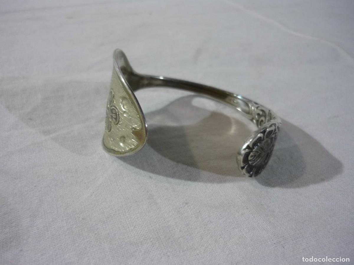 Joyeria: Cuchara de alpaca transformada en pulsera - Foto 5