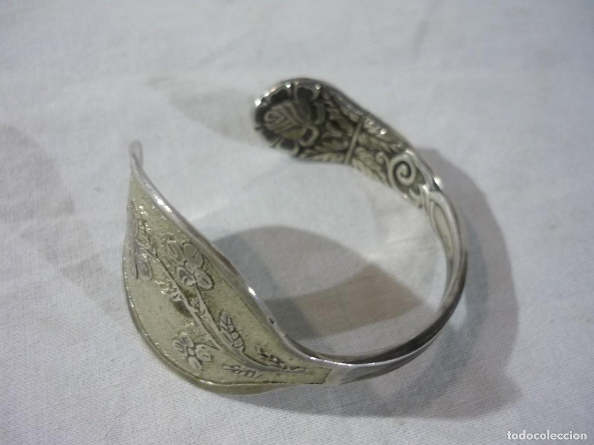 Joyeria: Cuchara de alpaca transformada en pulsera - Foto 6