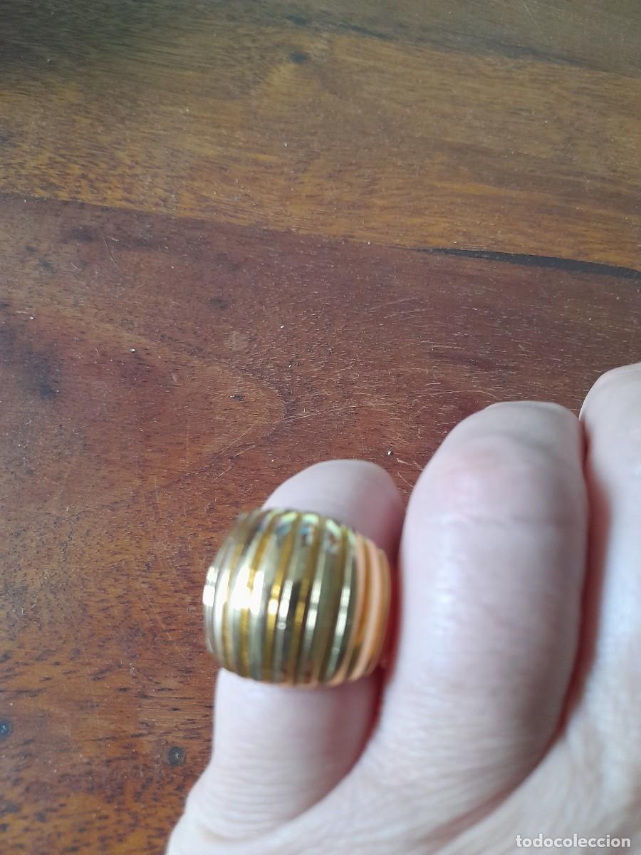 Joyeria: Sortija dorada de bisuteria - Foto 4