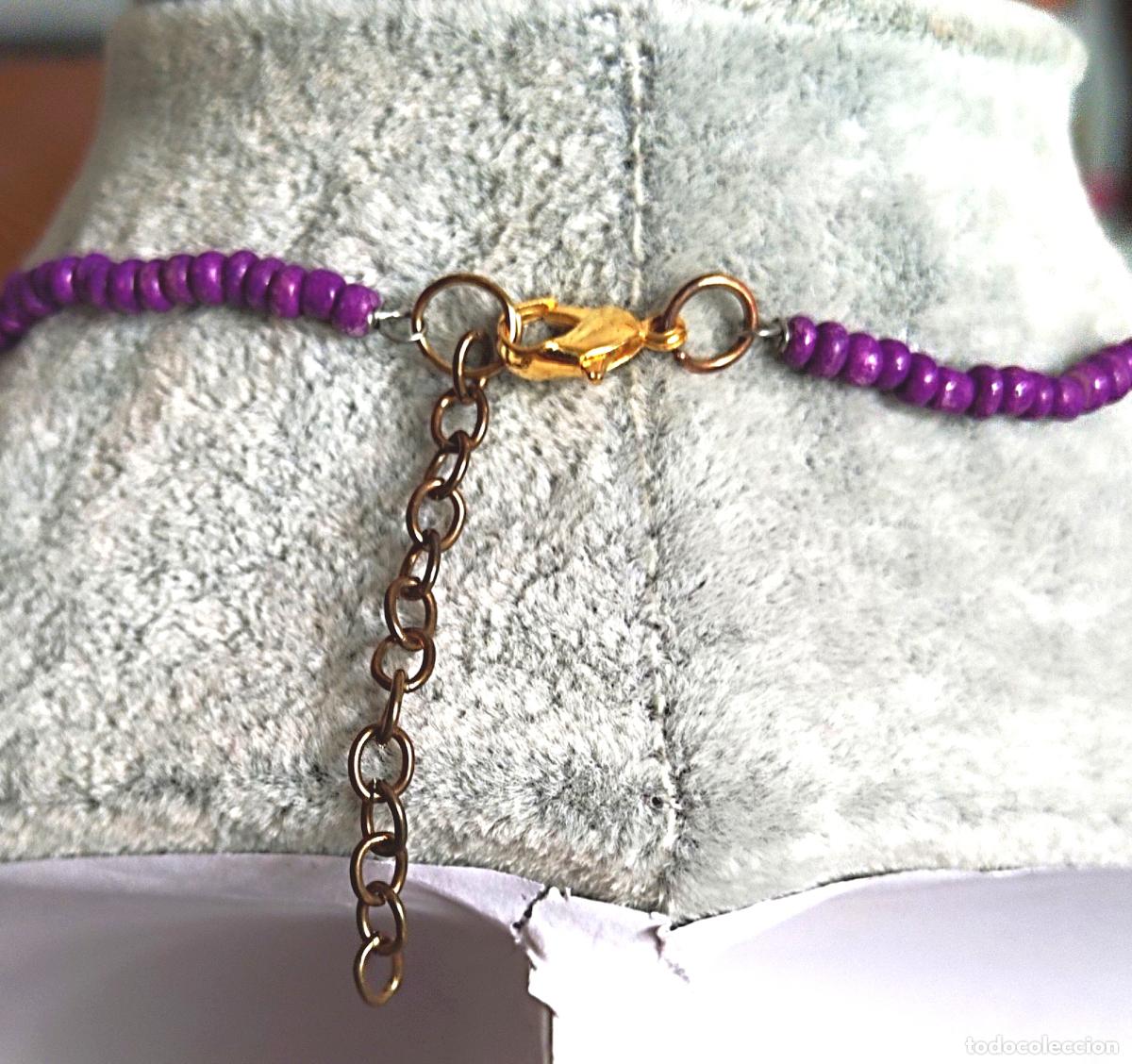 Joyeria: Collar con piedras moradas. - Foto 4