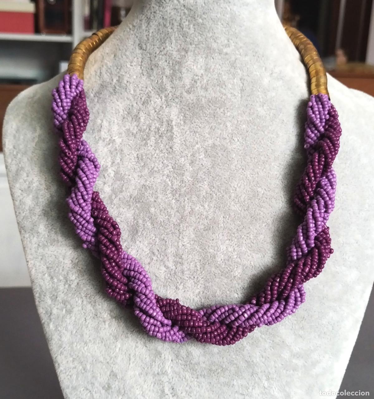 Joyeria: Collar con piedras moradas. - Foto 1