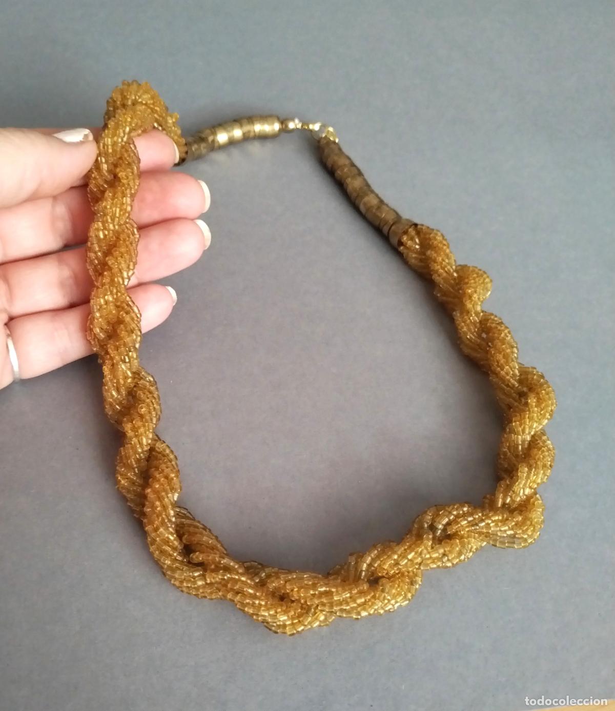 Joyeria: Collar de piedrecitas marrones. - Foto 1