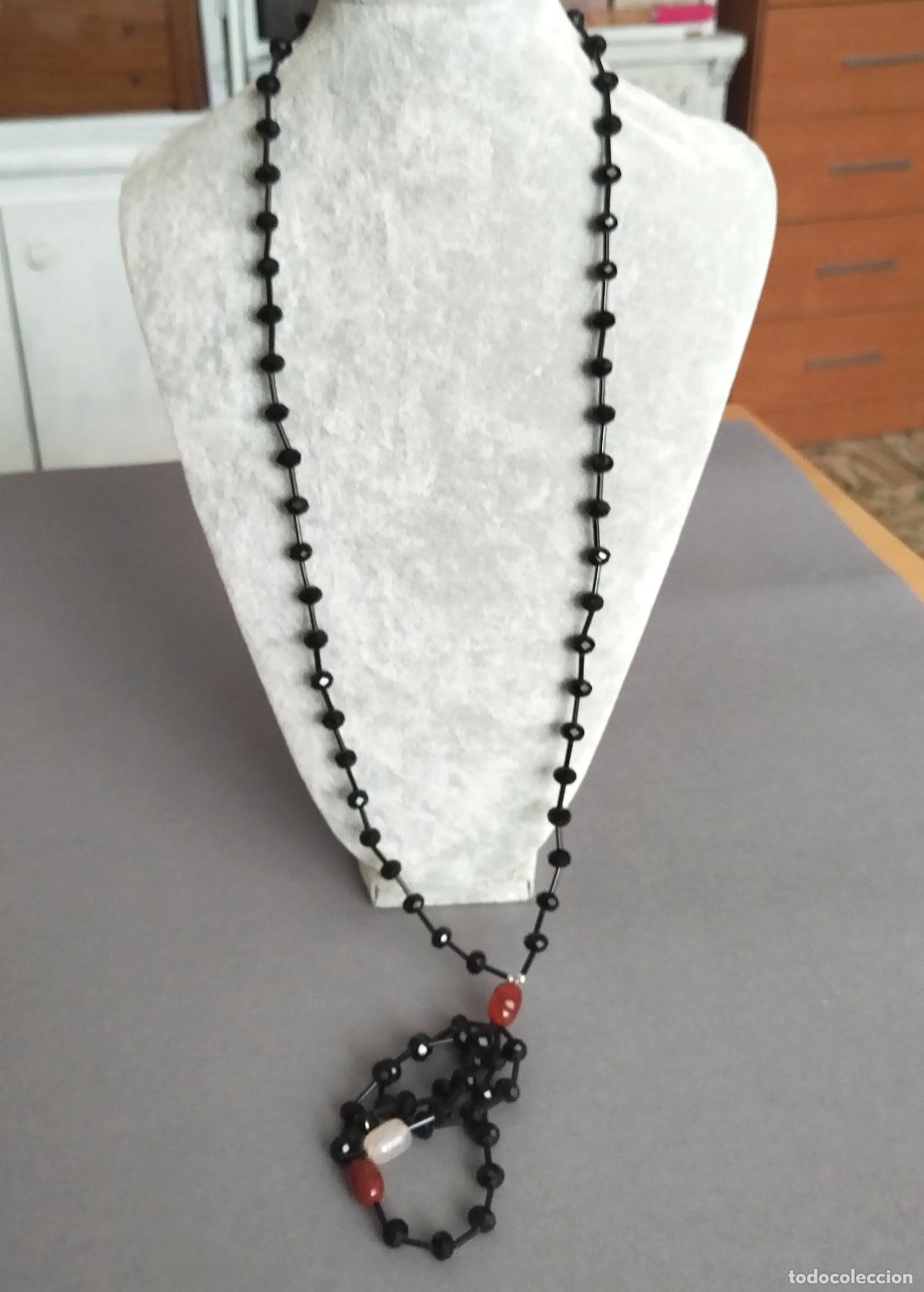 Joyeria: Collar largo, con piedras negras onix, y gemas. - Foto 5