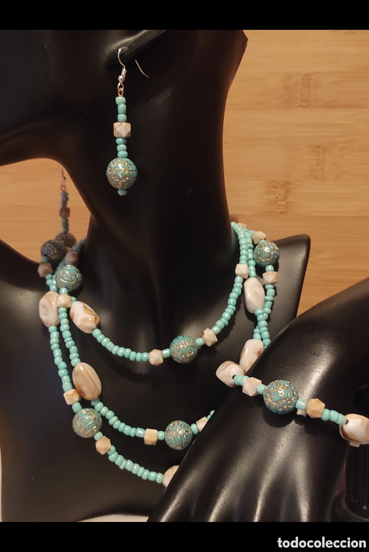 Joyeria: Conjunto artesanal de tres piezas - Foto 3