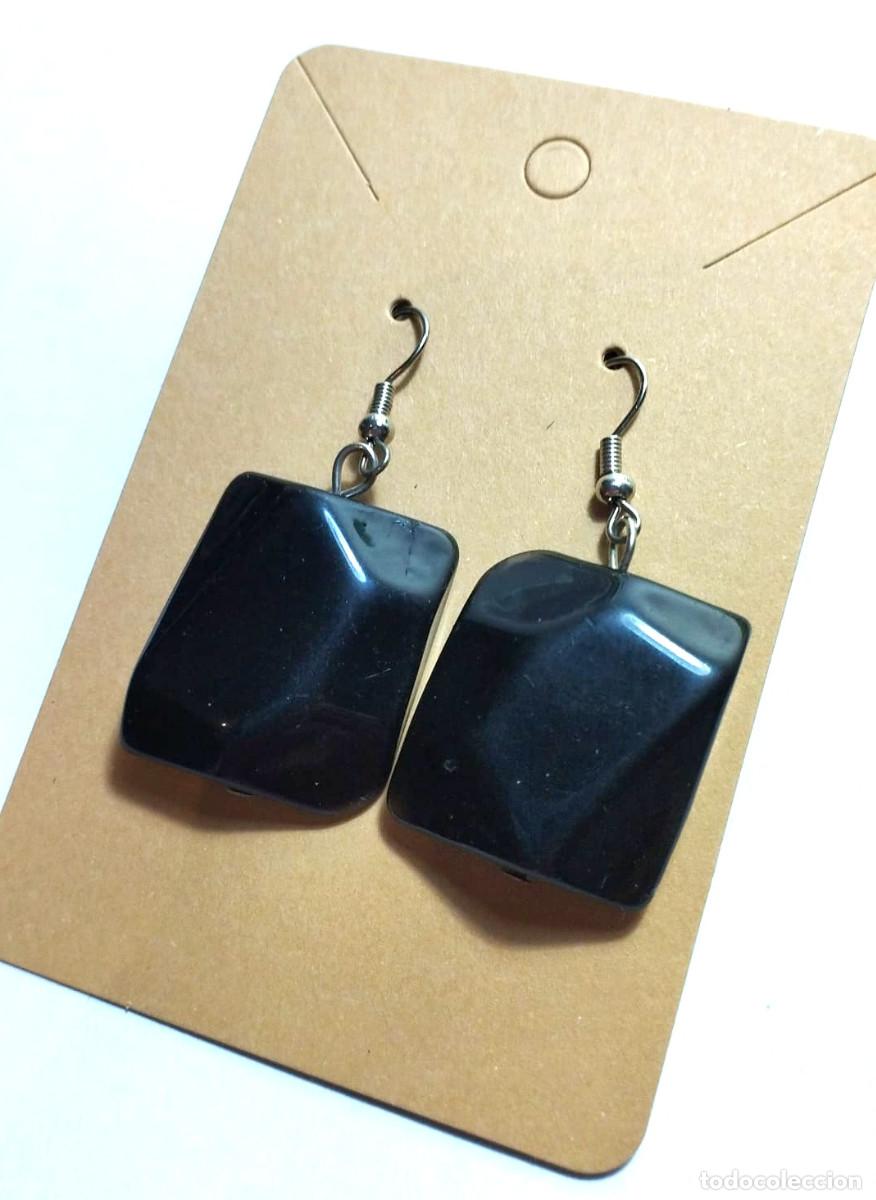 Schmuck: Pendientes vintage color negruzco, A&ntilde;os 80's, Nuevos