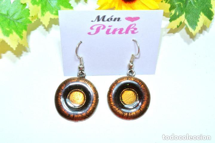 Joyeria: Pendientes color marr&oacute;n, A&ntilde;o 2000, Nuevos - Foto 1