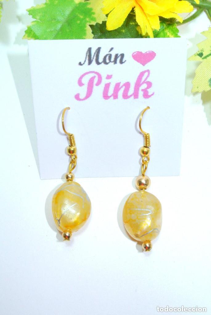 Joyeria: Pendientes color amarillo, A&ntilde;o 2000, Nuevos - Foto 2