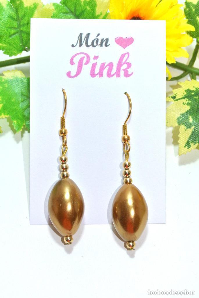 Joyeria: Pendientes largos color oro, A&ntilde;o 2000, Nuevos - Foto 2