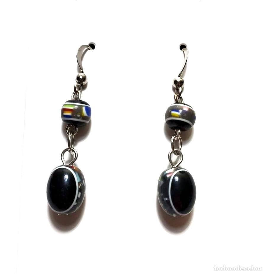 Joyeria: Pendientes color negro, A&ntilde;o 2000, Nuevos - Foto 1