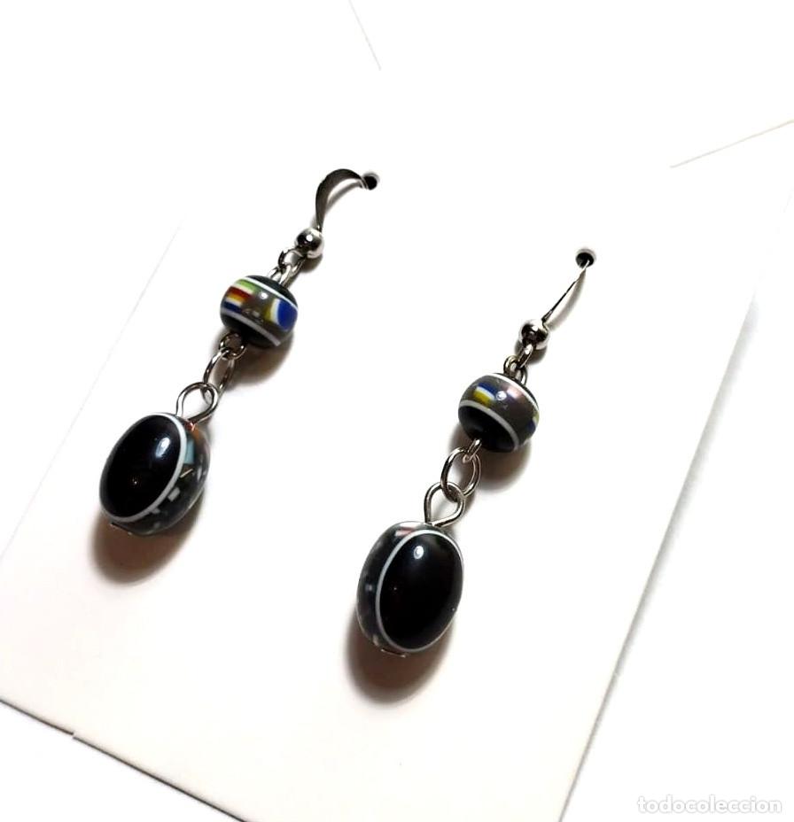 Joyeria: Pendientes color negro, A&ntilde;o 2000, Nuevos - Foto 2