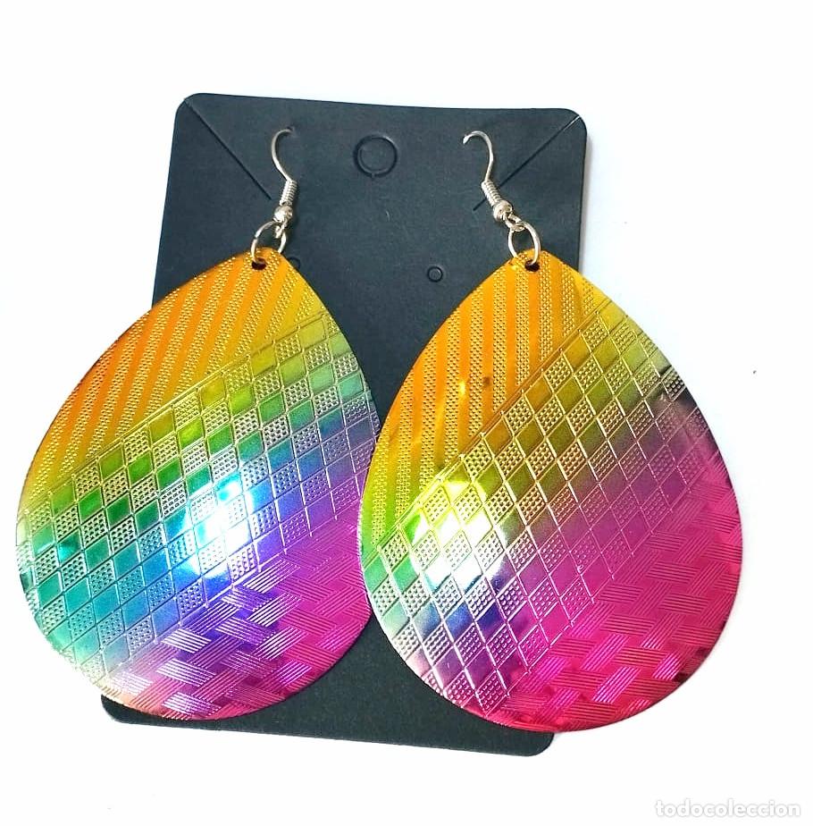Joyeria: Pendientes largos multicolor A&ntilde;o 2000, Nuevos - Foto 1