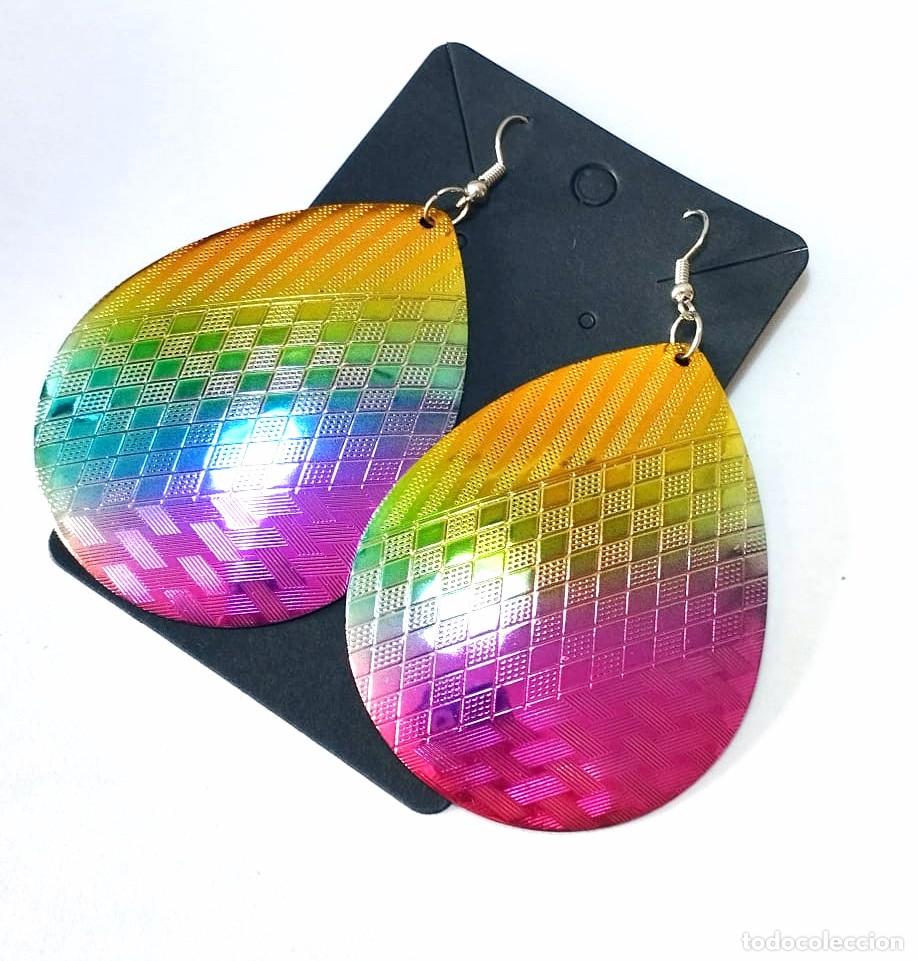 Joyeria: Pendientes largos multicolor A&ntilde;o 2000, Nuevos - Foto 2